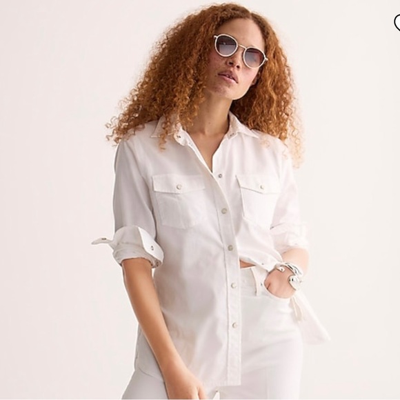 Perfect Slim Fit Stretch White Button Down-00